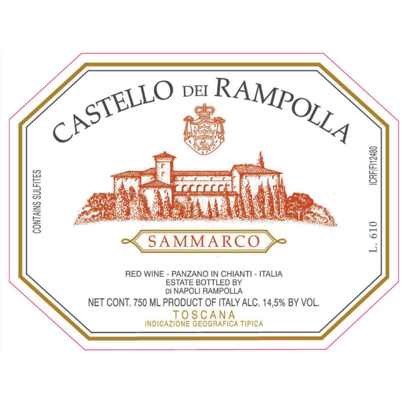 Castello dei Rampolla Sammarco 2004 Front Label