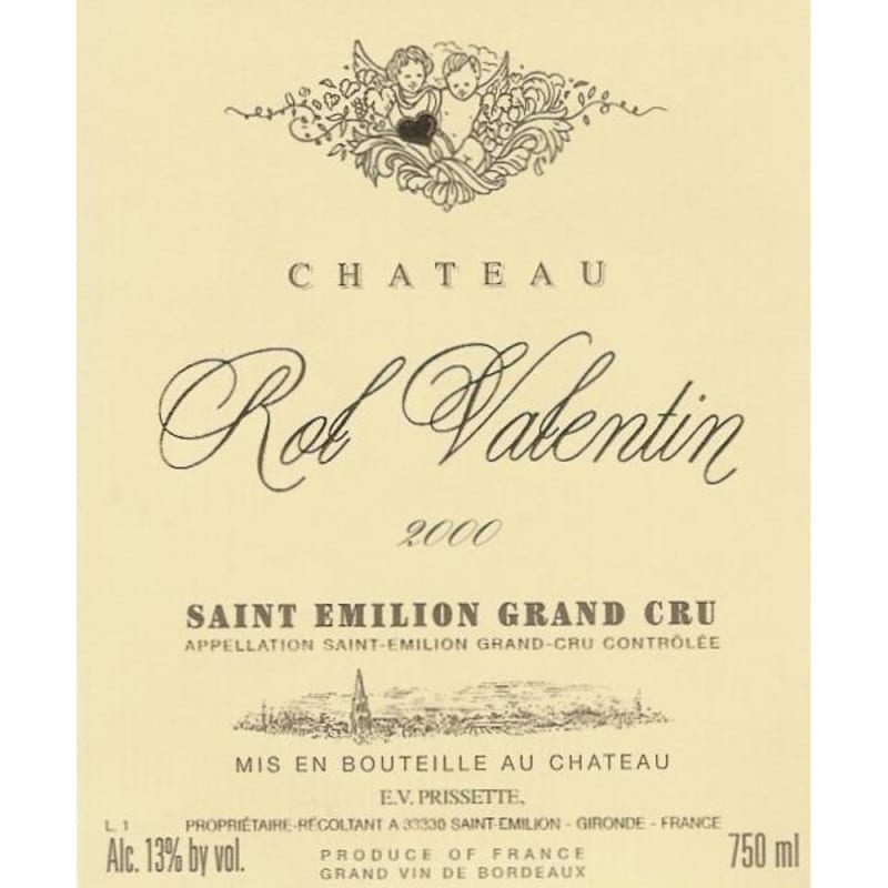 Chateau Rol Valentin 2000 Front Label