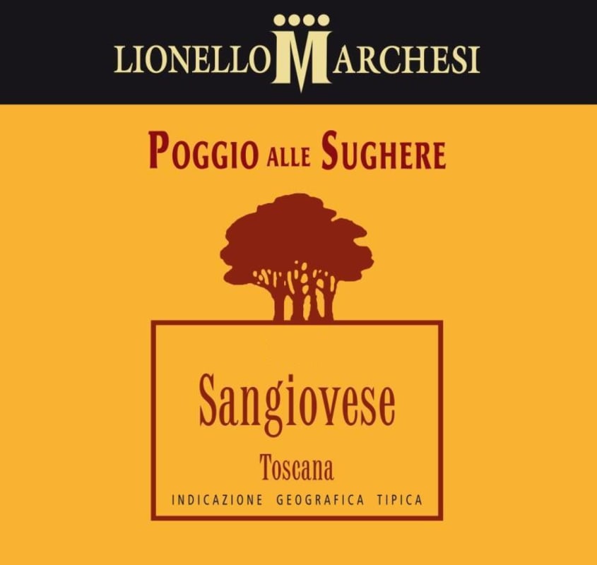 Castello di Monastero Poggio Alle Sughere Toscana Sangiovese 2013 Front Label