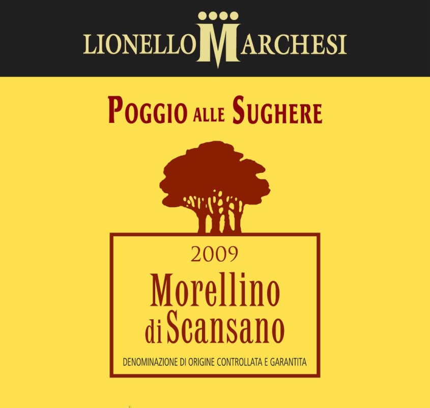 Castello di Monastero Poggio alle Sughere Morellino di Scansano 2009 Front Label