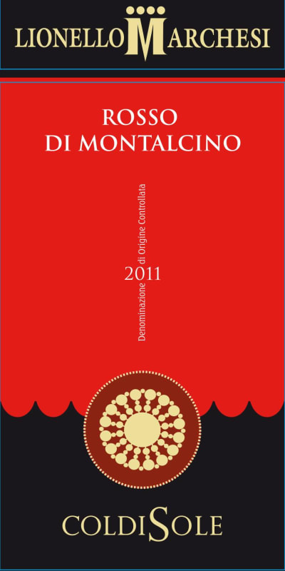 Castello di Monastero ColdiSole Rosso di Montalcino 2011 Front Label