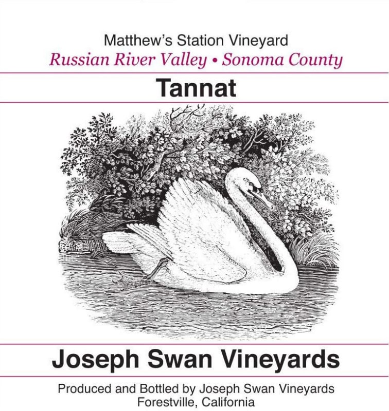 Joseph Swan Matthew's Station Vineyard Tannat 2013 Front Label