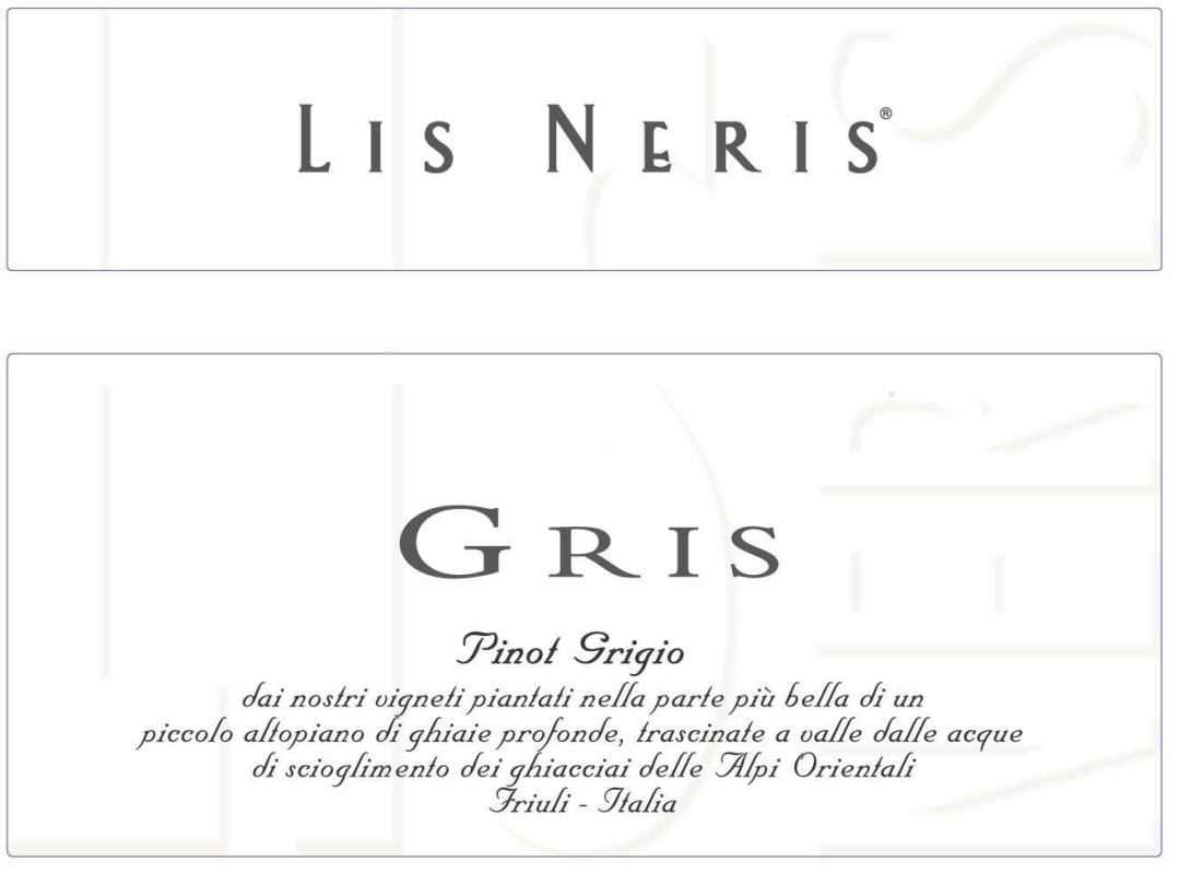 Lis Neris Gris Pinot Grigio 2013 Front Label