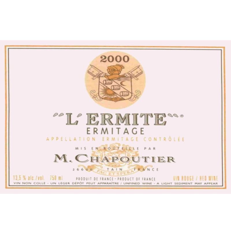 M. Chapoutier Ermitage l'Ermite 2000 Front Label