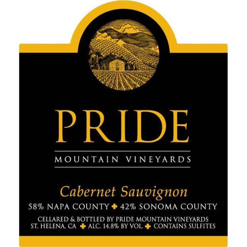 Pride Mountain Vineyards Cabernet Sauvignon 2011 Front Label