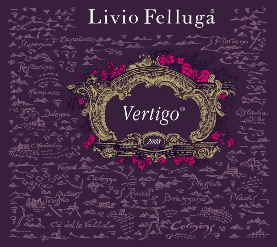 Livio Felluga Vertigo Rosso 2008 Front Label