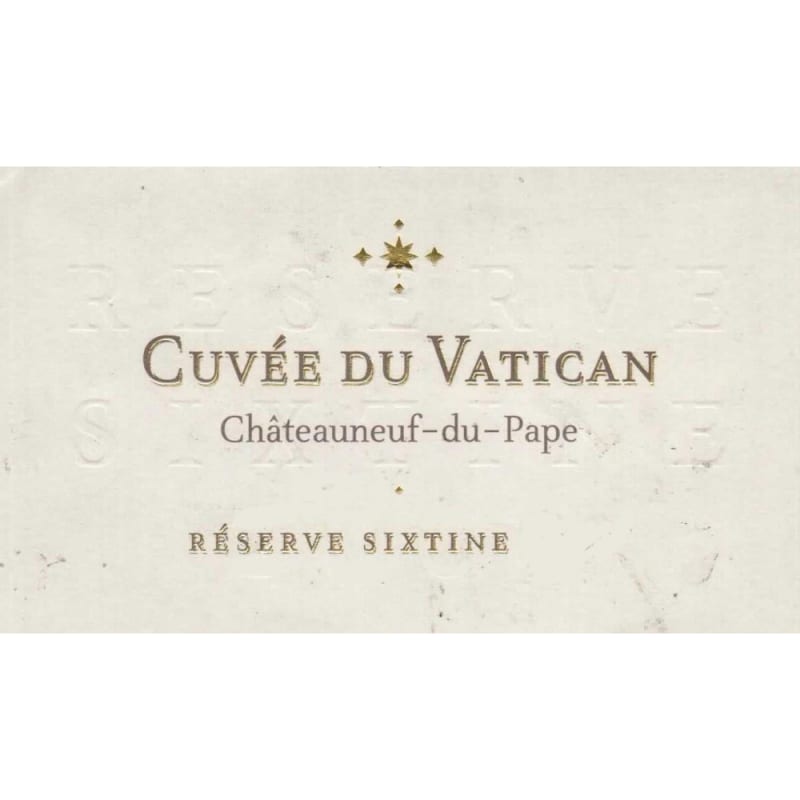 Cuvee du Vatican Chateauneuf-du-Pape Reserve Sixtine 2010 Front Label