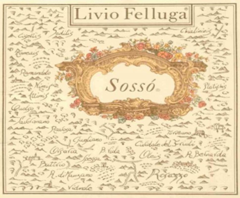 Livio Felluga Sosso Rosazzo Riserva 2009 Front Label