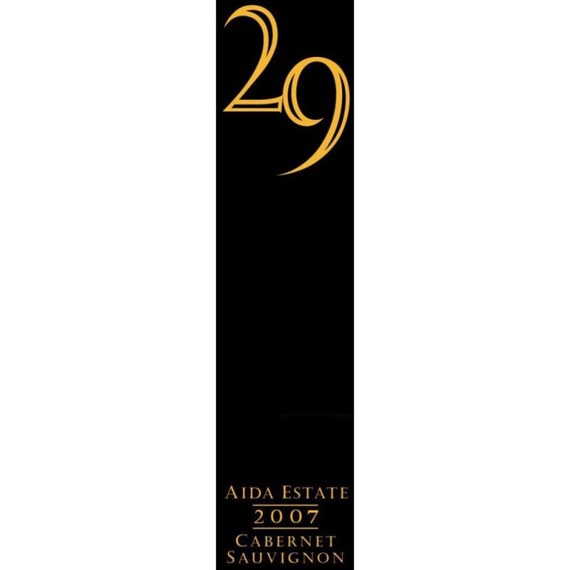 Vineyard 29 Aida Estate Cabernet Sauvignon 2007 Front Label