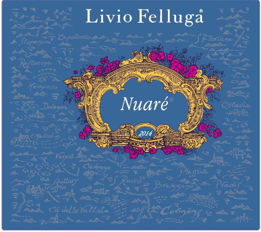 Livio Felluga Nuare 2014 Front Label