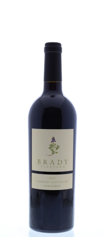 Brady Vineyard Cabernet Sauvignon 2012 Front Bottle Shot