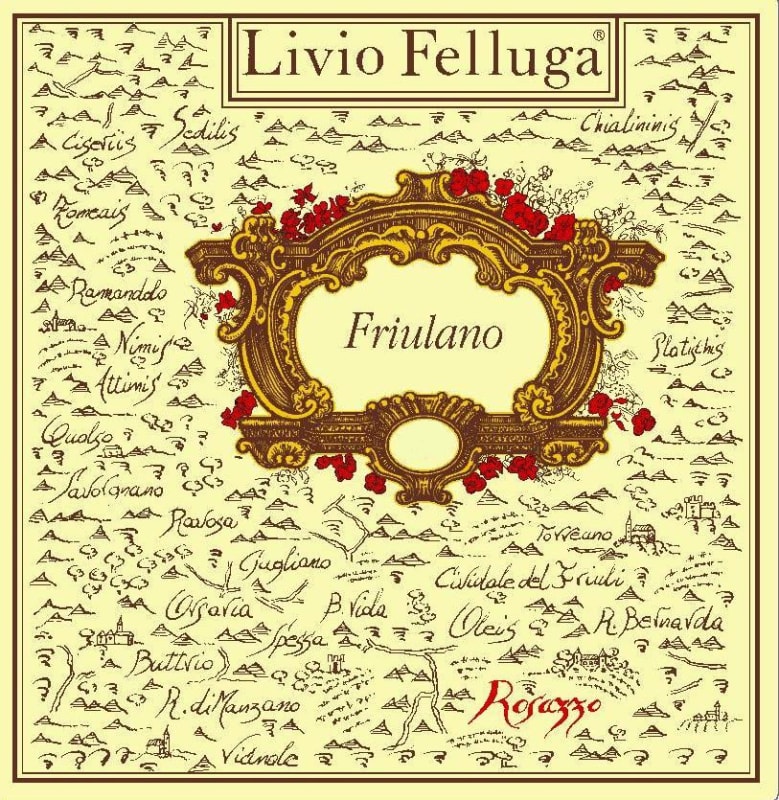 Livio Felluga Friulano 2013 Front Label
