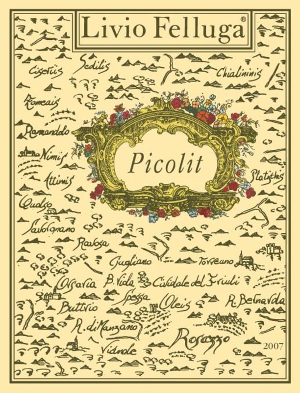 Livio Felluga Picolit 2009 Front Label