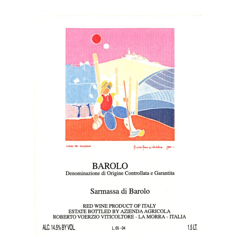 Roberto Voerzio Barolo Sarmassa (1.5 Liter Magnum) 2004 Front Label
