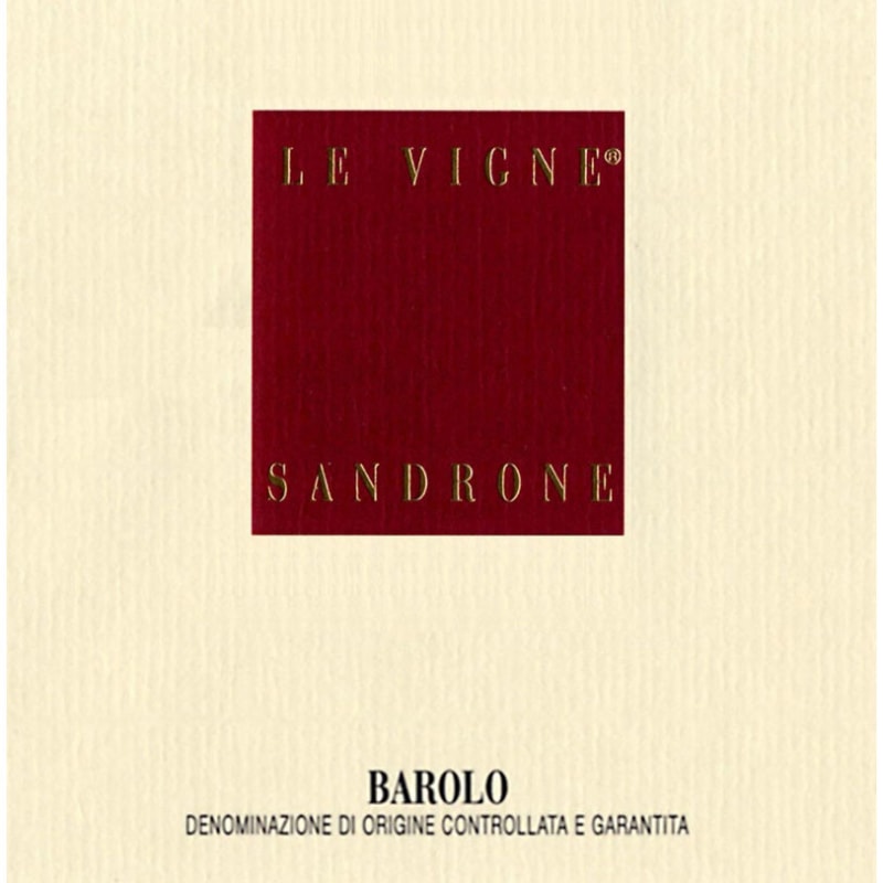 Sandrone Barolo Le Vigne (torn label) 2000 Front Label