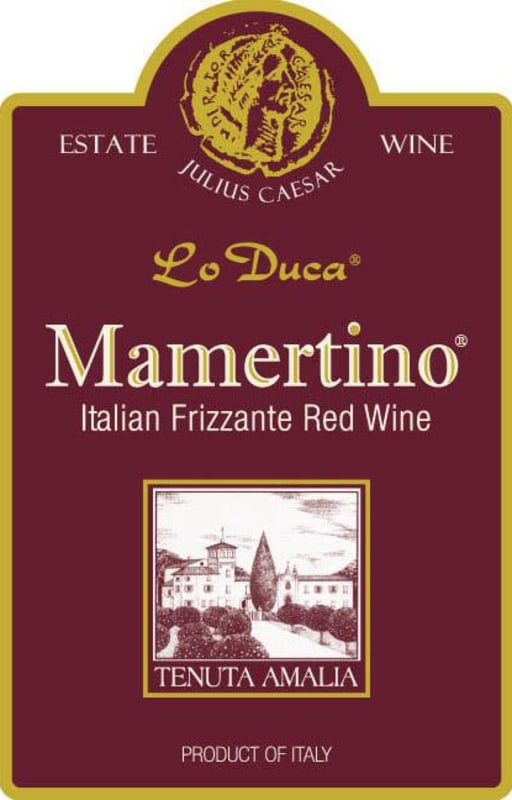 Lo Duca Emilia Tenuta Amalia Mamertino Frizzante Rosso 2013 Front Label