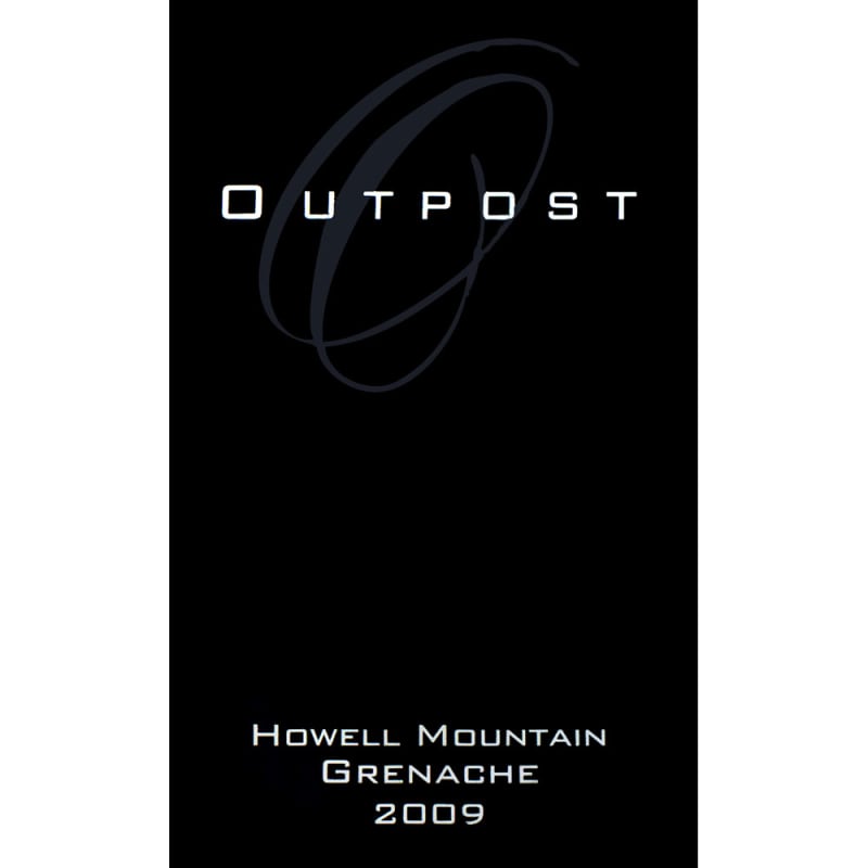 Outpost Howell Mountain Grenache 2010 Front Label