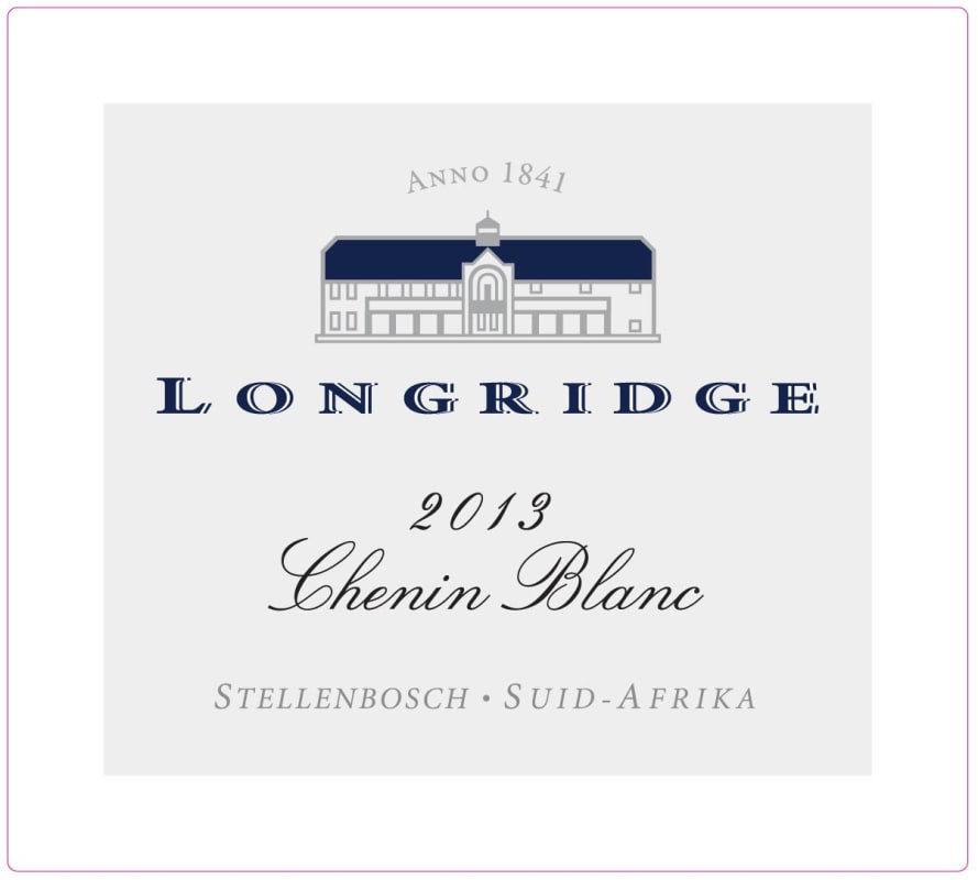 Longridge Chenin Blanc 2013 Front Label
