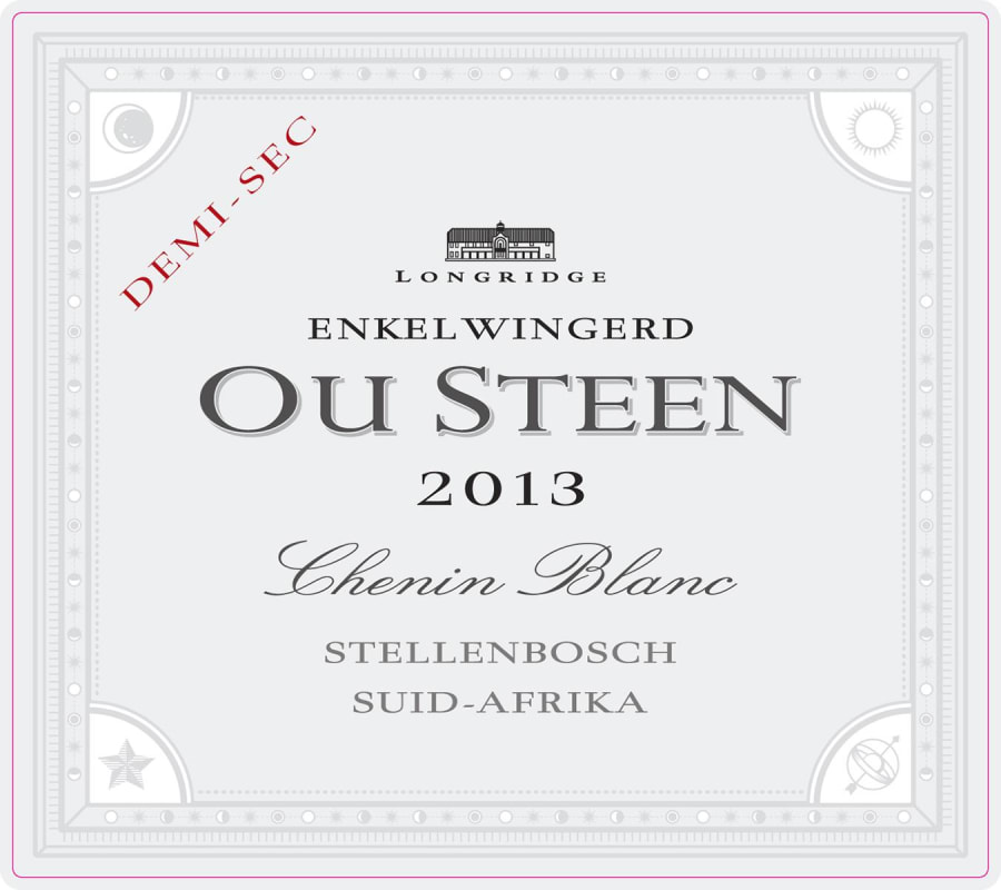 Longridge Ou Steen Demi-Sec Chenin Blanc 2013 Front Label