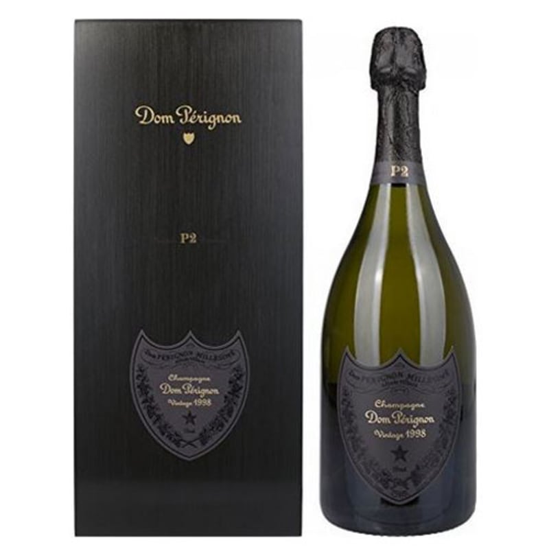 Dom Perignon P2 Vintage in Gift Box 1998 Front Label
