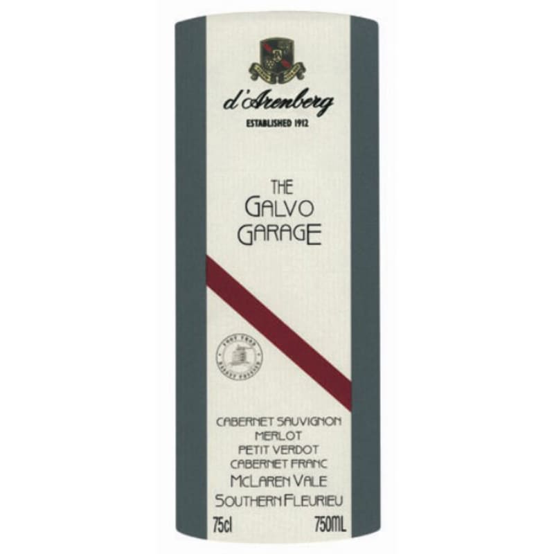 d'Arenberg The Galvo Garage 2008 Front Label