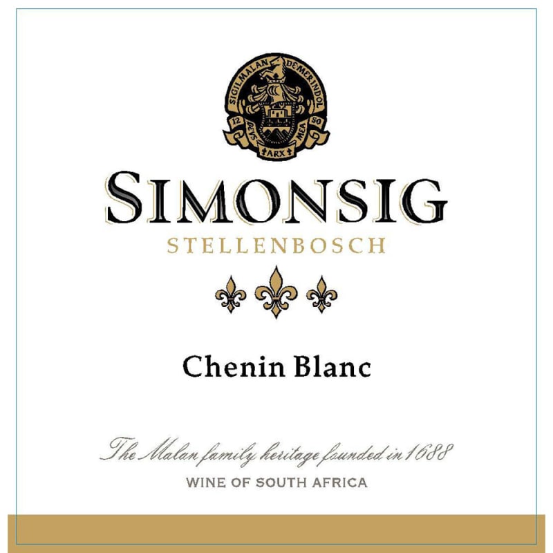Simonsig Chenin Blanc 2013 Front Label
