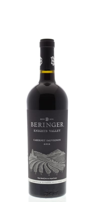 Beringer Knights Valley Cabernet Sauvignon 2012 Front Bottle Shot