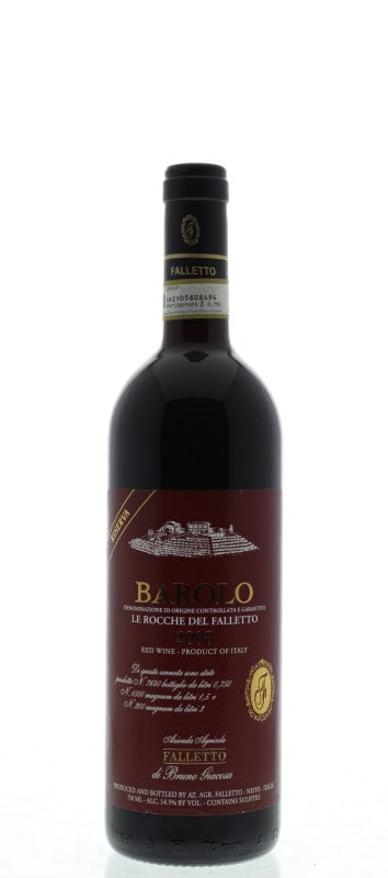 Bruno Giacosa Barolo Le Rocche del Falletto Riserva 2008 Front Bottle Shot