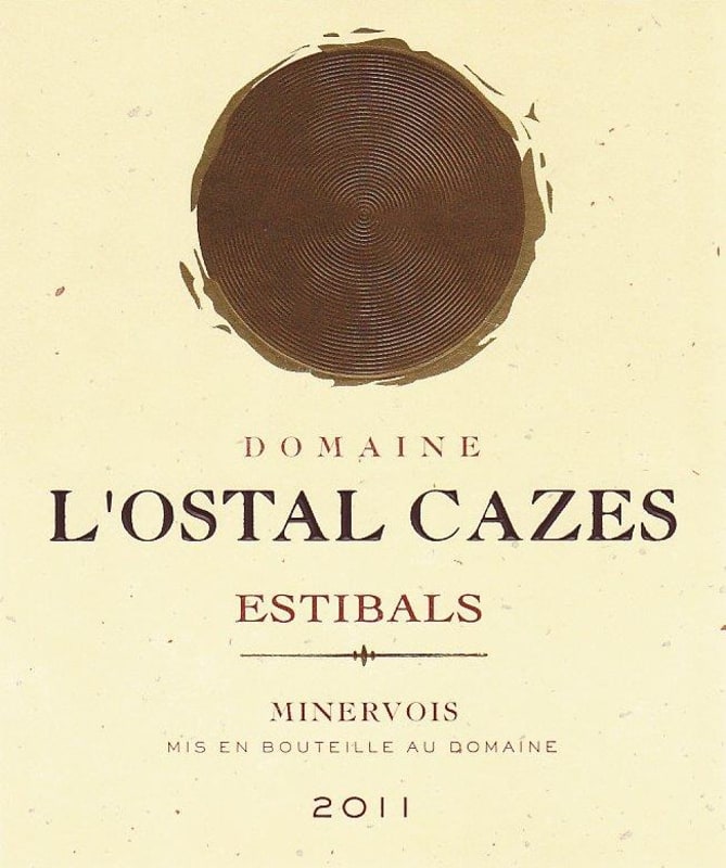 L'Ostal Cazes Estibals Minervois 2011 Front Label