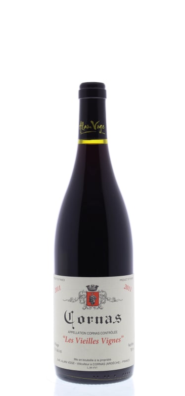 Alain Voge Cornas Vieilles Vignes 2011 Front Bottle Shot