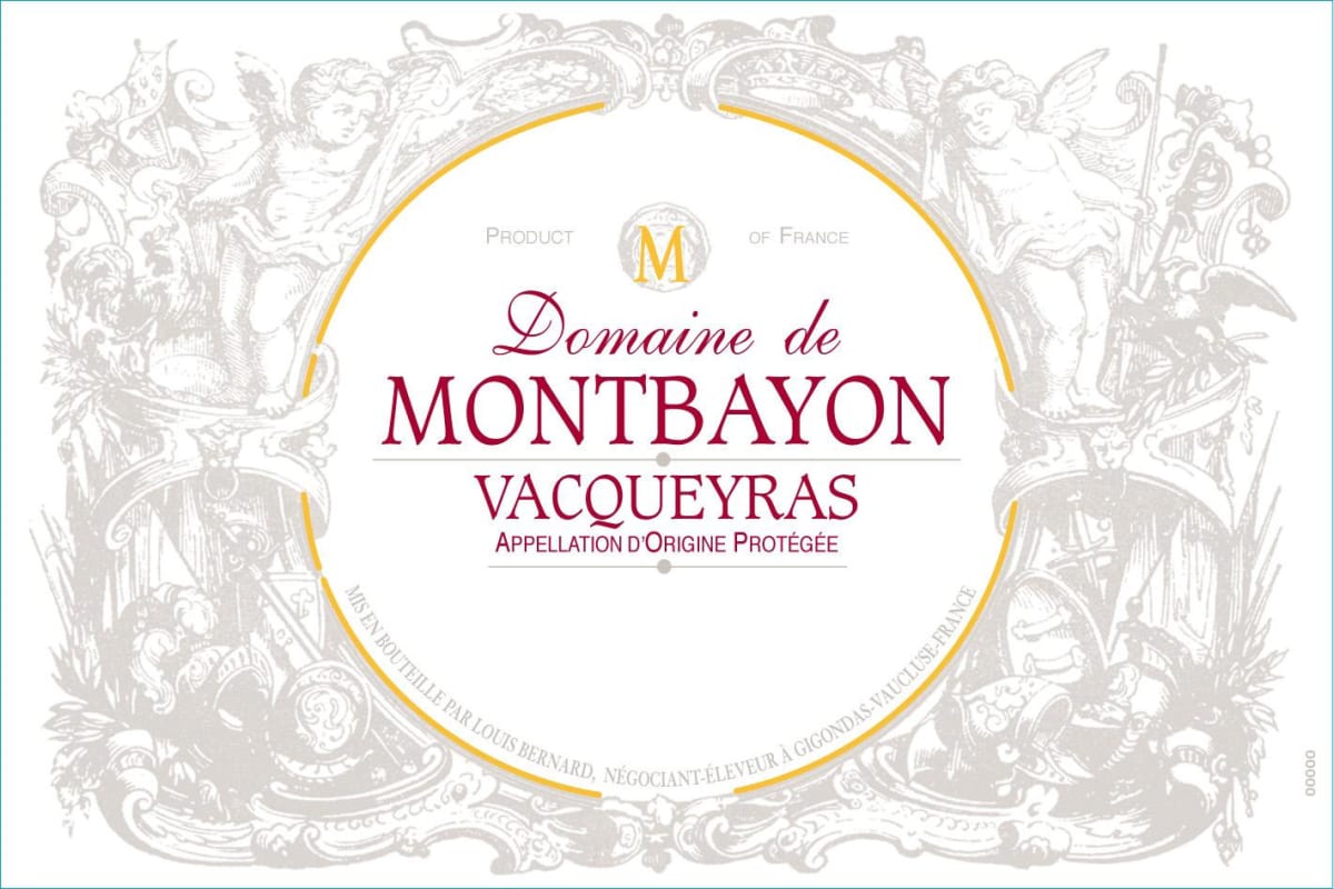 Louis Bernard Vacqueyras Montbayon 2011 Front Label