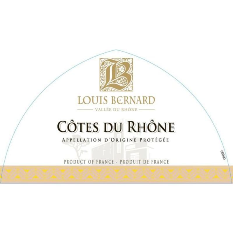 Louis Bernard Cotes du Rhone 2014 Front Label