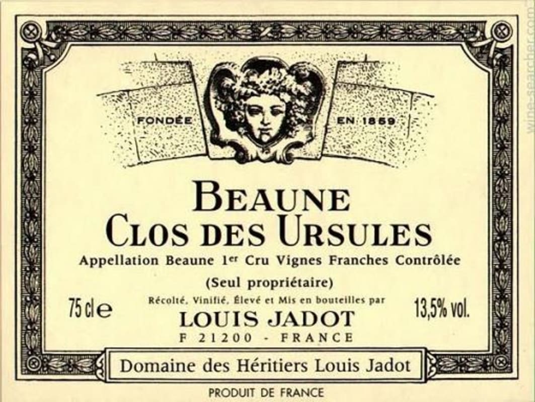 Louis Jadot Beaune Clos des Ursules Premier Cru Monopole 2011 Front Label