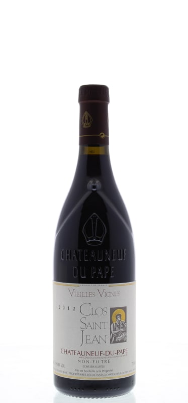 Clos Saint Jean Chateauneuf-Du-Pape Vieilles Vignes 2012 Front Bottle Shot