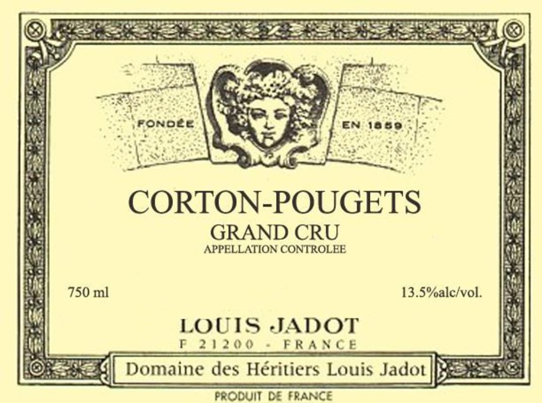 Louis Jadot Corton-Pougets Grand Cru 2007 Front Label