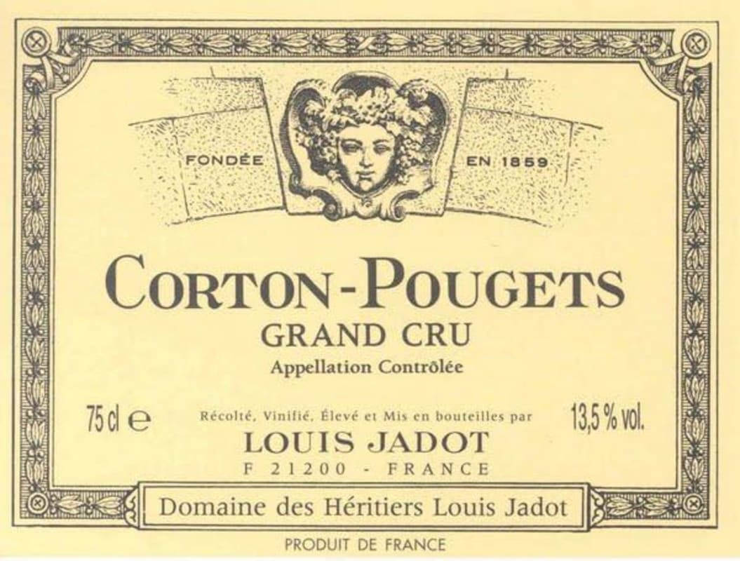Louis Jadot Corton-Pougets Grand Cru 2011 Front Label