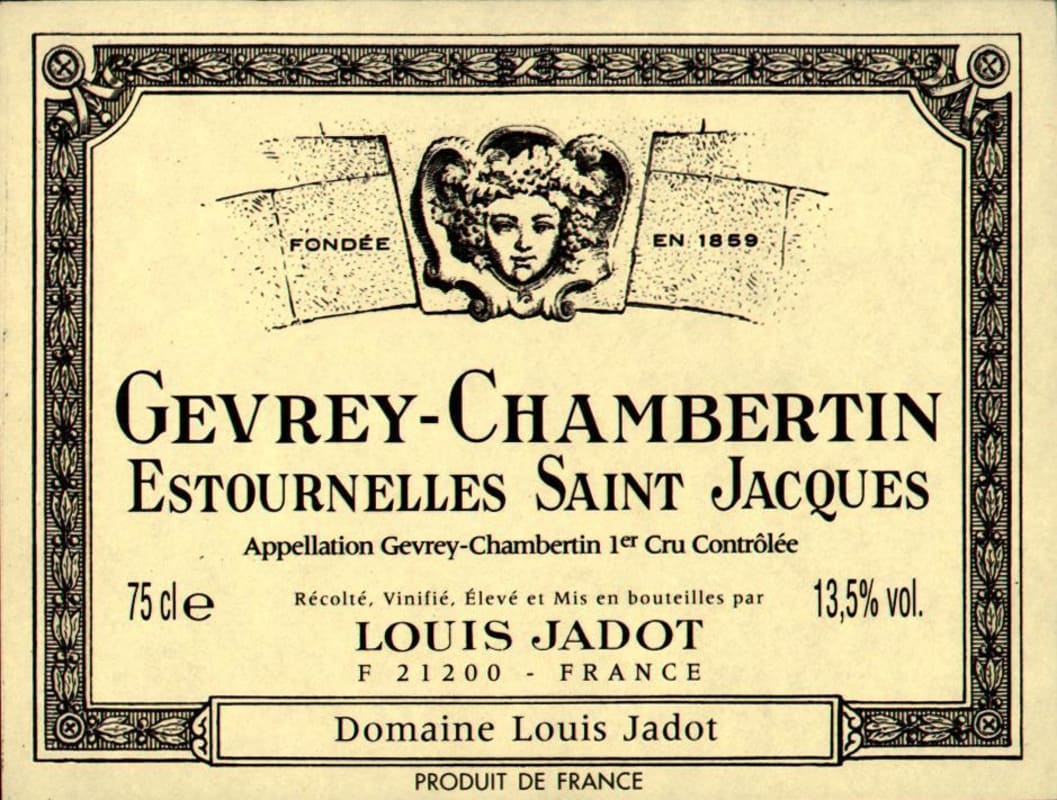 Louis Jadot Gevrey-Chambertin Estournelles Saint-Jacques Premier Cru 2014 Front Label