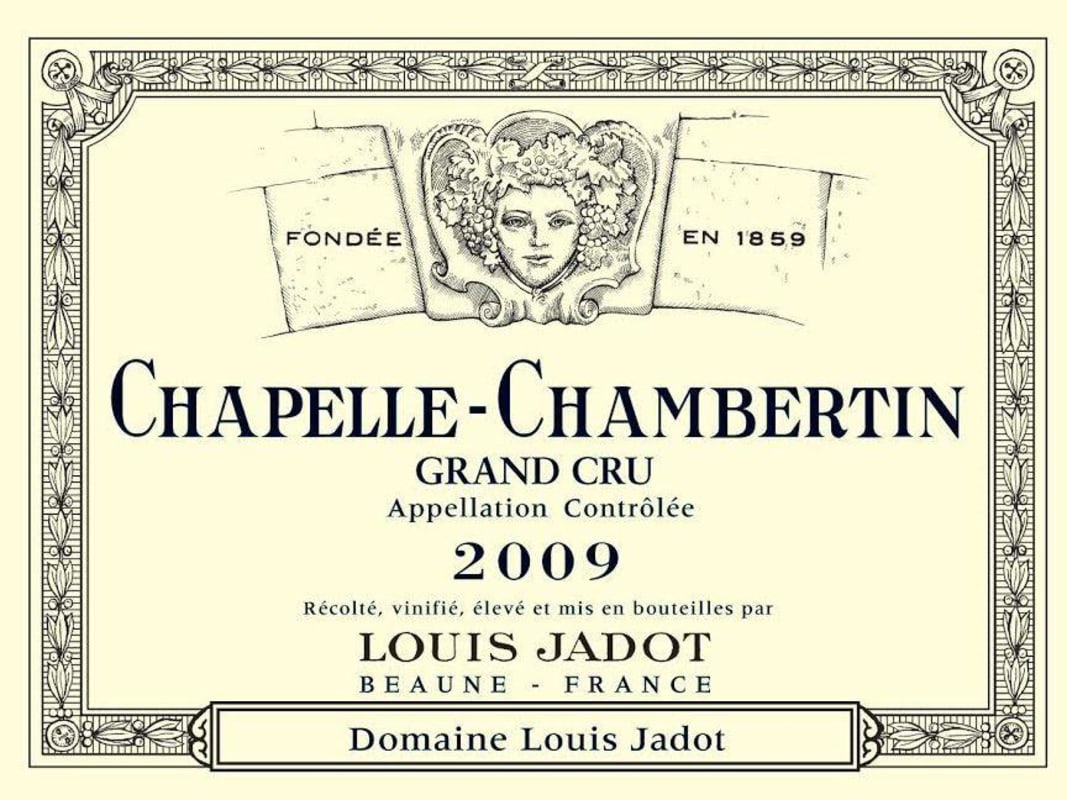 Louis Jadot Chapelle-Chambertin Grand Cru 2009 Front Label