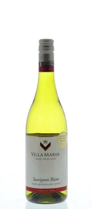 Villa Maria Private Bin Sauvignon Blanc 2014 Front Bottle Shot