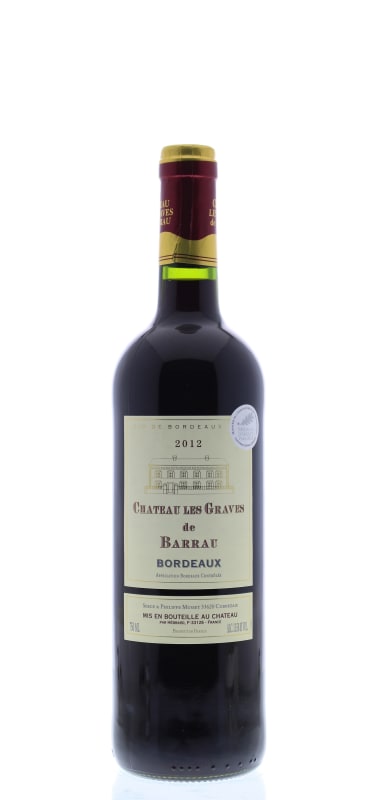 Chateau Les Graves de Barrau 2012 Front Bottle Shot