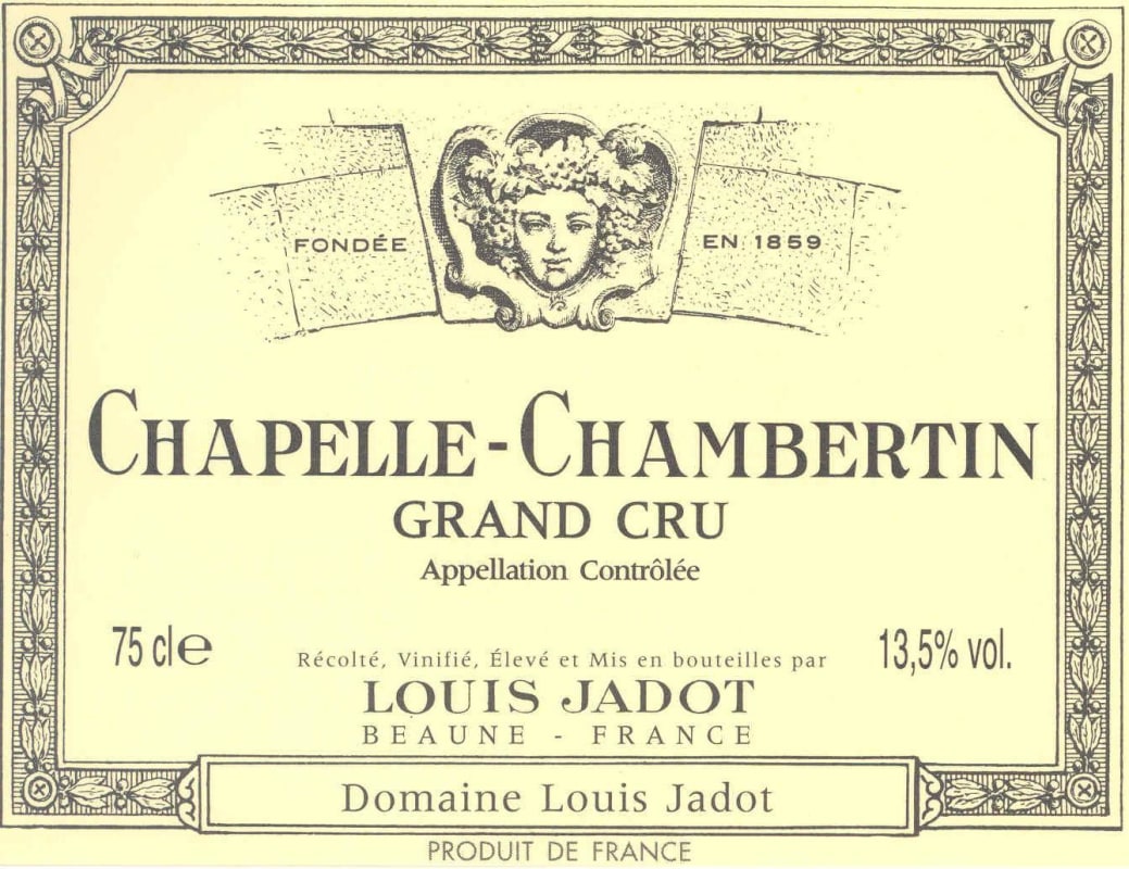 Louis Jadot Chapelle-Chambertin Grand Cru 2014 Front Label