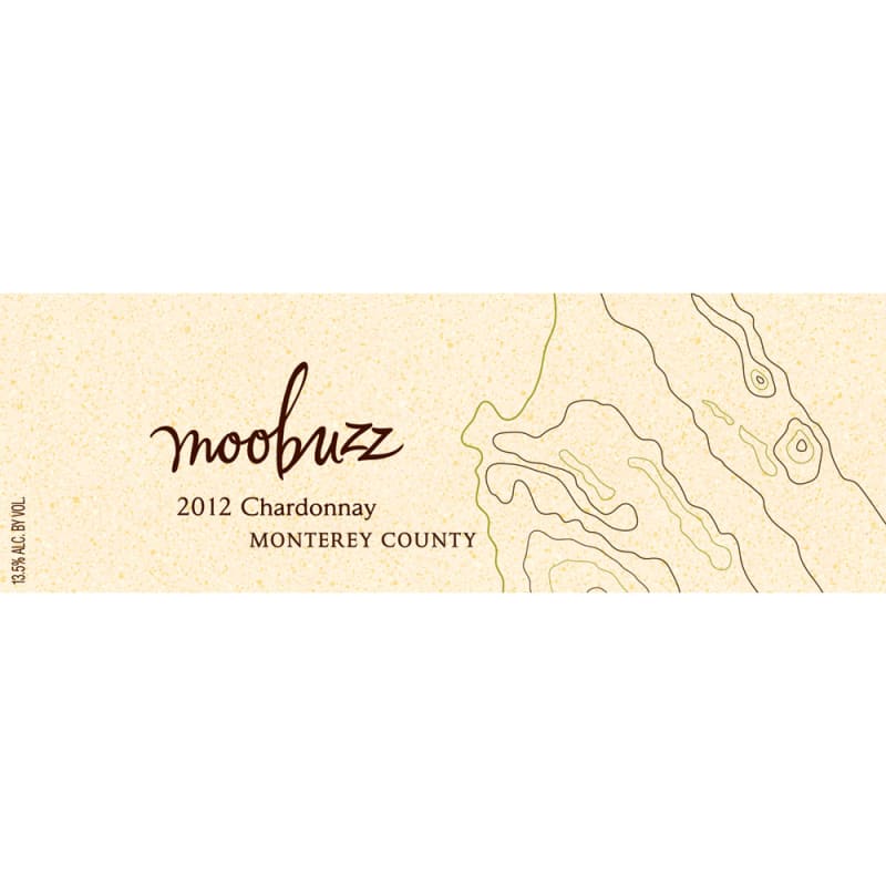 Moobuzz Monterey Chardonnay 2012 Front Label