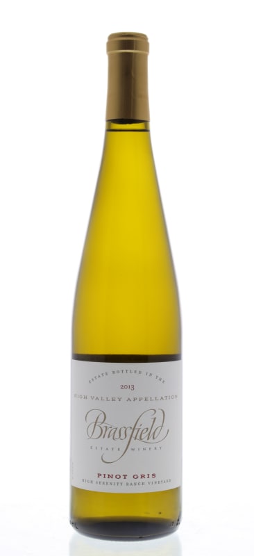 Brassfield Pinot Gris 2013 Front Bottle Shot