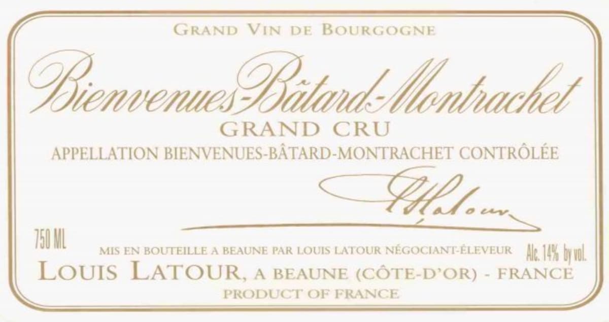 Louis Latour Bienvenues-Batard-Montrachet Grand Cru 2002 Front Label