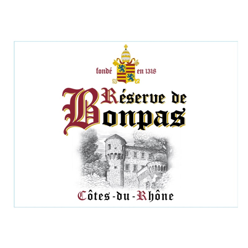 Bonpas Cotes du Rhone Reserve 2010 Front Label