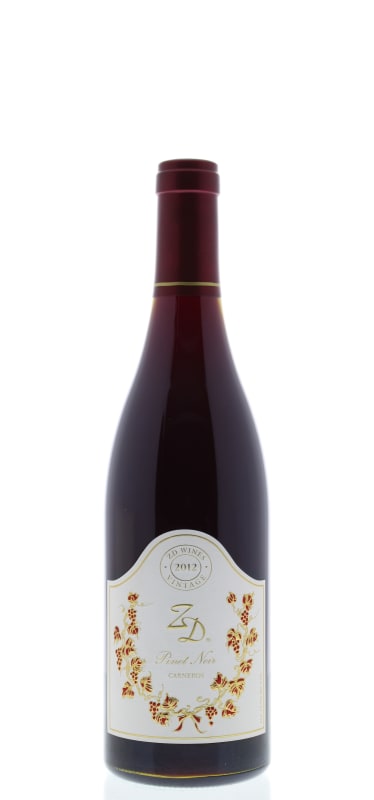 ZD Wines Pinot Noir 2012 Front Bottle Shot