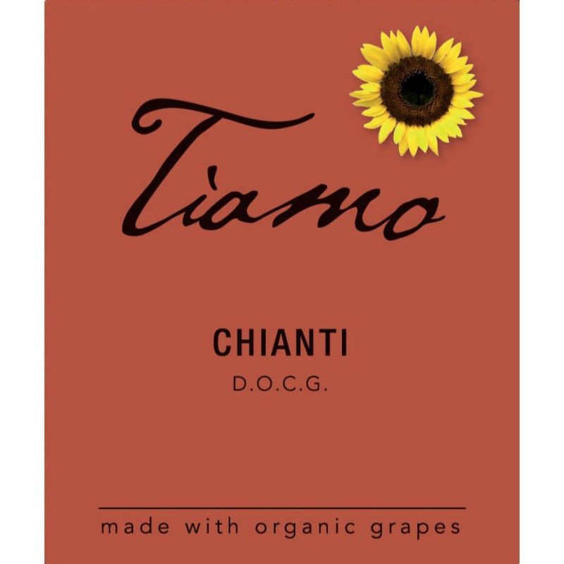 Tiamo Organic Chianti 2013 Front Label