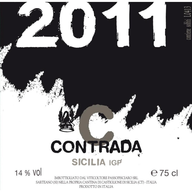 Passopisciaro Contrada C 2011 Front Label