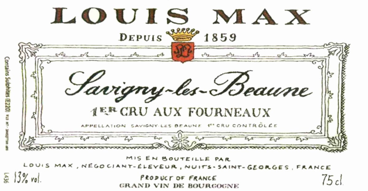 Louis Max Savigny-les-Beaune Aux Fourneaux Premier Cru 2011 Front Label