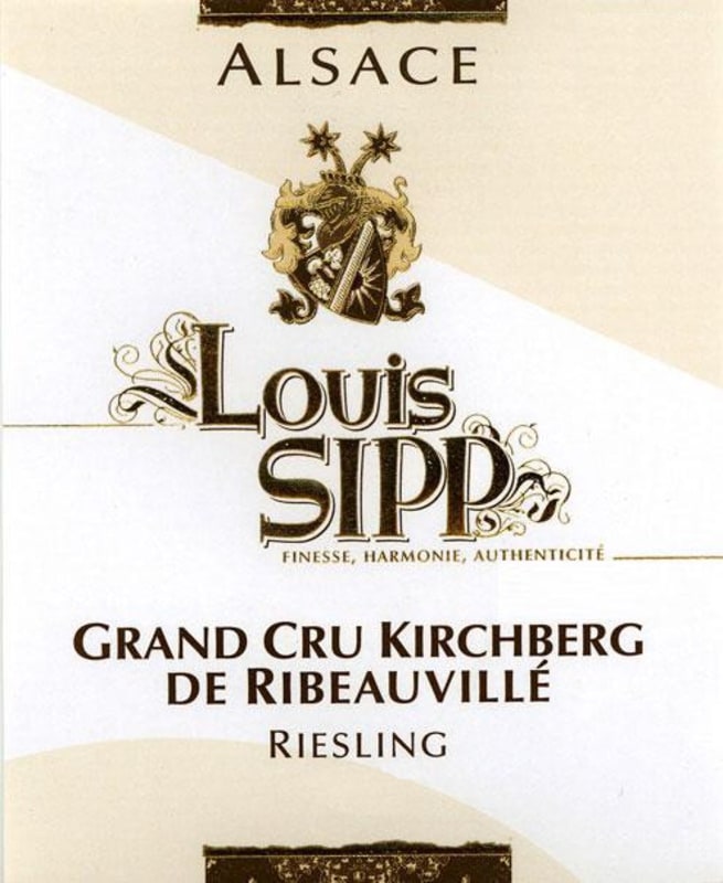 Louis Sipp Kirchberg de Ribeauville Riesling Grand Cru 2013 Front Label